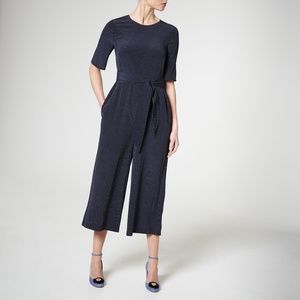 LK BENNETT LOREN NAVY JUMPSUIT USA SIZE 6